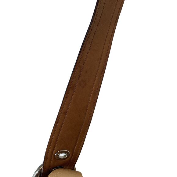 Coach Soho Small Flap Shoulder Bag Sand Silver Buckle Snap - Picture 8 of 16